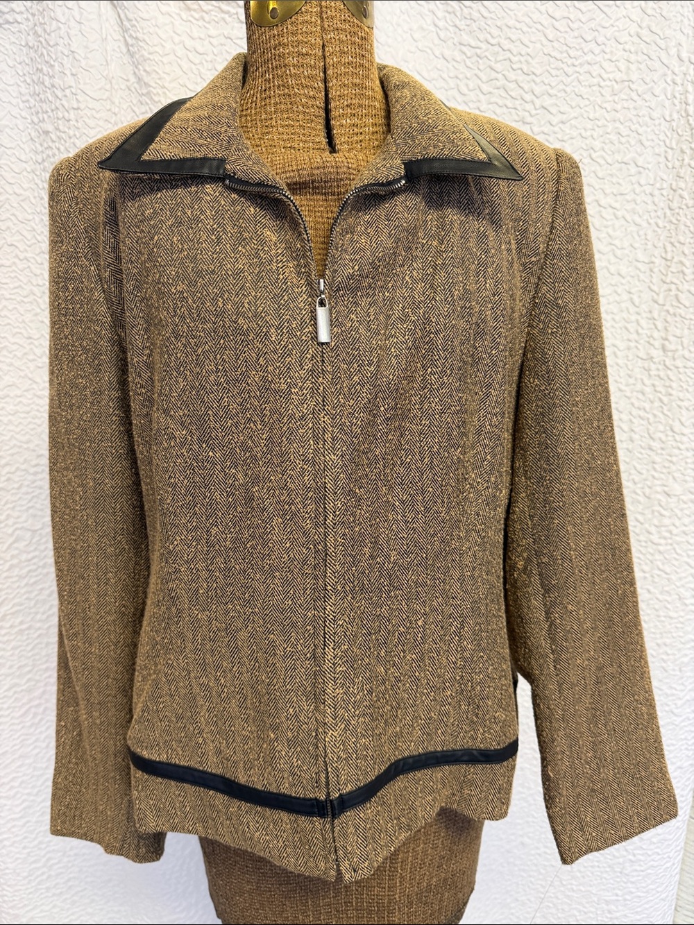 Vintage Sag Harbor Tweed Pants Suit Mismatched Size Jacket 12 Pants 8 NWT MINT”